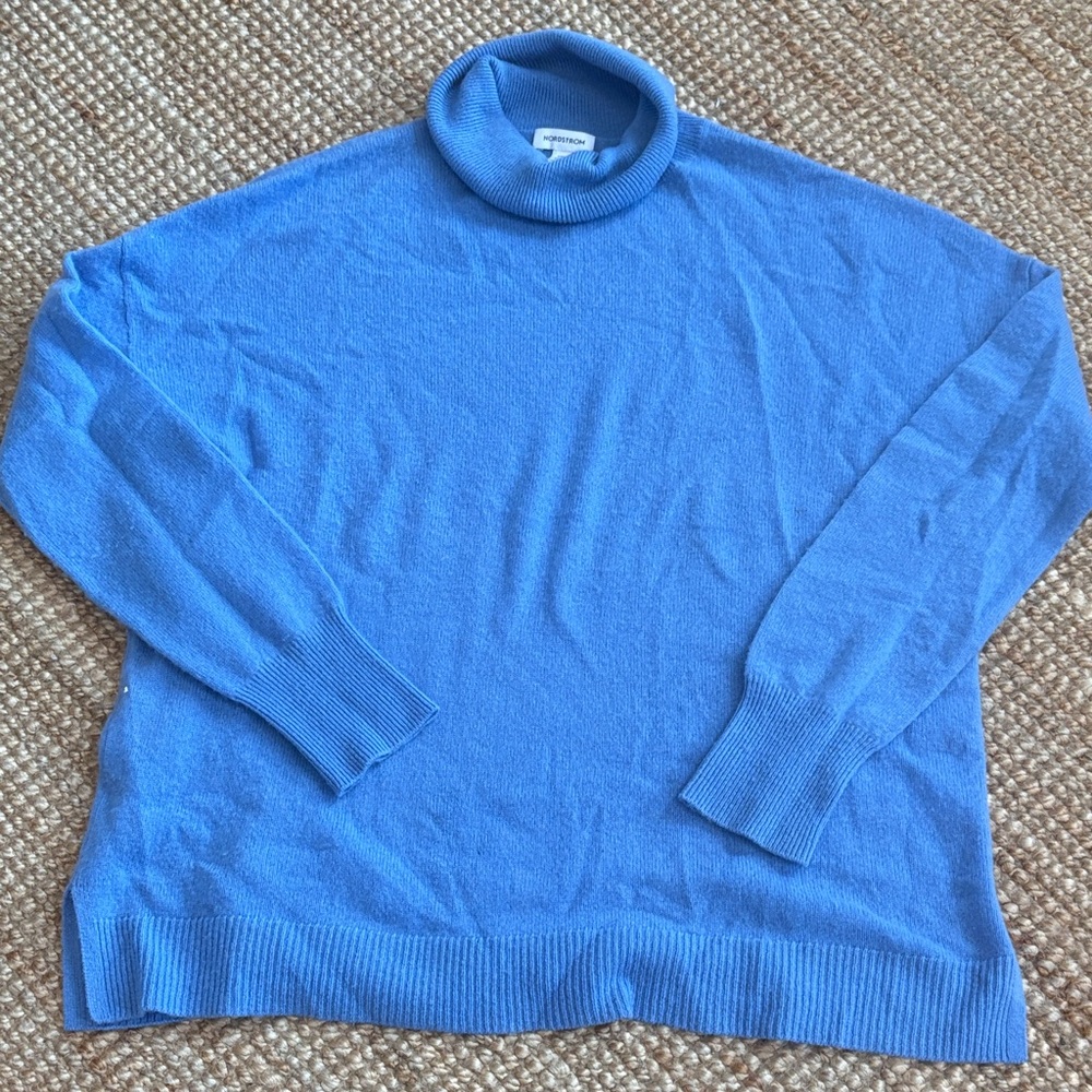 💛Women's Blue Turtleneck Sweater
